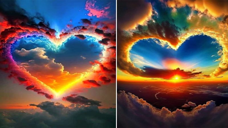 Whispers of Love: Nature’s Sublime Symphony of Heart-Shaped Waves